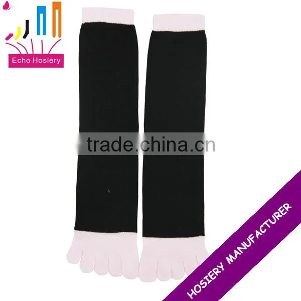 Women Fashion Solid Color Five Toe Socks