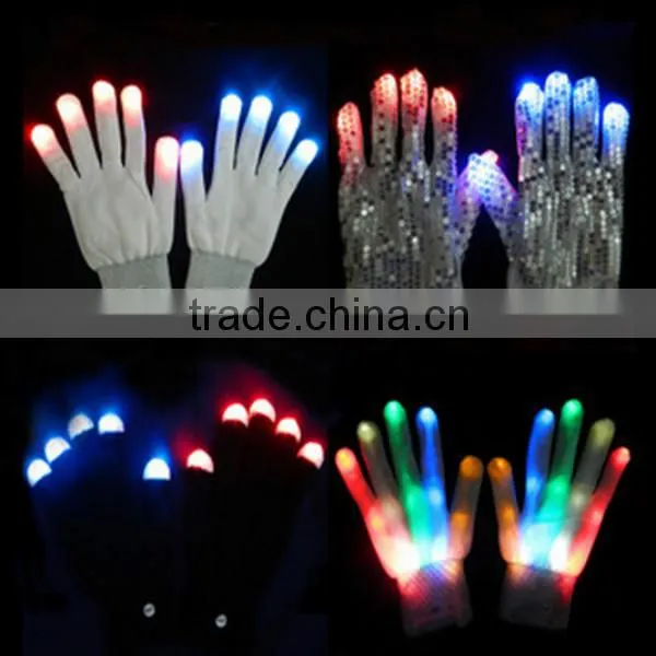 Wholesale Colorful Led Gloves Party Wedding Led Glove