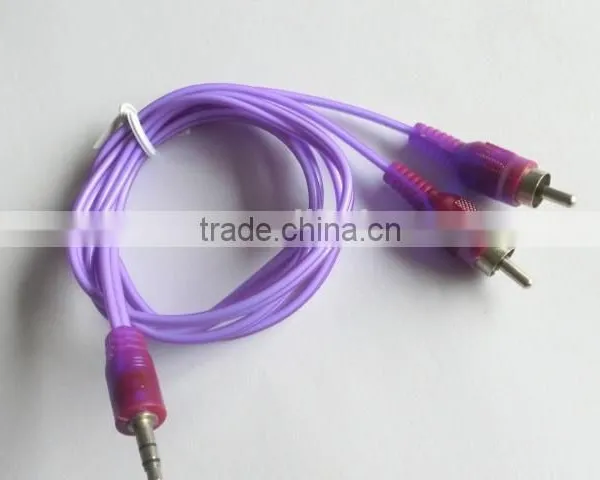 Hot Sale Fashion Transparent DC 3.5 to 2 RCA Cable photo-4