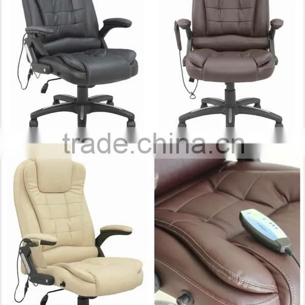 SAA ROHS CE Certified Stylish 6 Point Massage Chair Leather Office Chair With Armrest K-8901A-6 photo-5