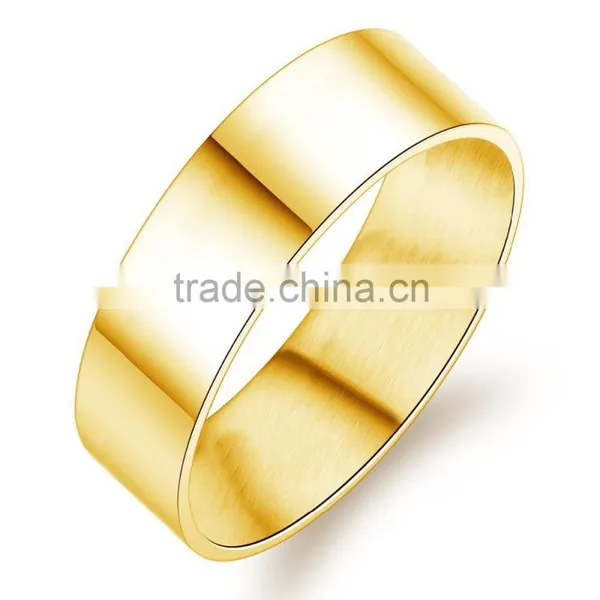Factory Direct Price Fashion Design 18K IP Gold Ring Design for Couples photo-2