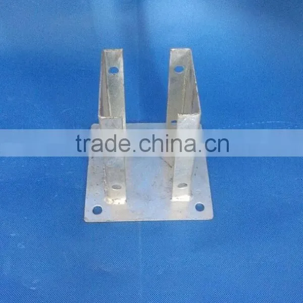 Metal Brackets Pole Anchor for Wood Posts photo-3