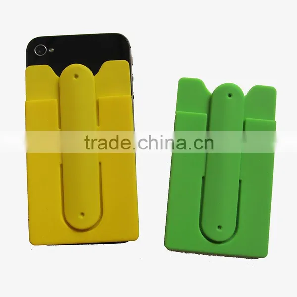 Customized OEM Eco-friendly 3M Silicone Smart Wallet With Stand photo-3