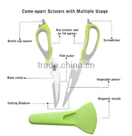 Multi-function Kitchen Removable Kitchen Scissors photo-2
