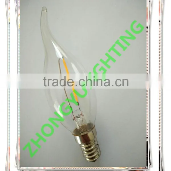 High Quality CE UL C32/C35 Flame Tip Candle LED Filament Bulb With Many Watts for Choice photo-3