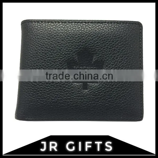 High Quality Black Leather Personalized Wallet
