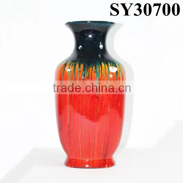 Glazed Vase for Sale Cheap Tall Red Flower Vase photo-5