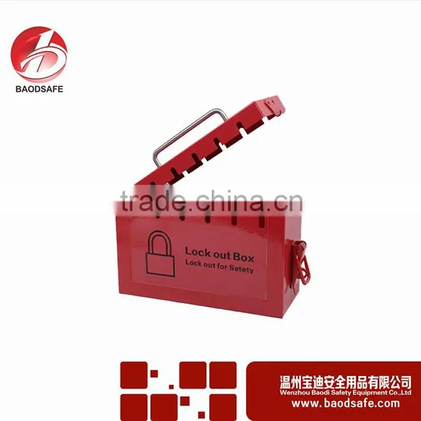 BAODSAFE BDS-X8601 Group Lockout Kit Safety Padlock Box Red photo-3
