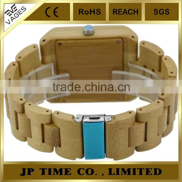 Unisex Handcrafted Mens Luxury Style Men Natural Bamboo Day Date Watch photo-3