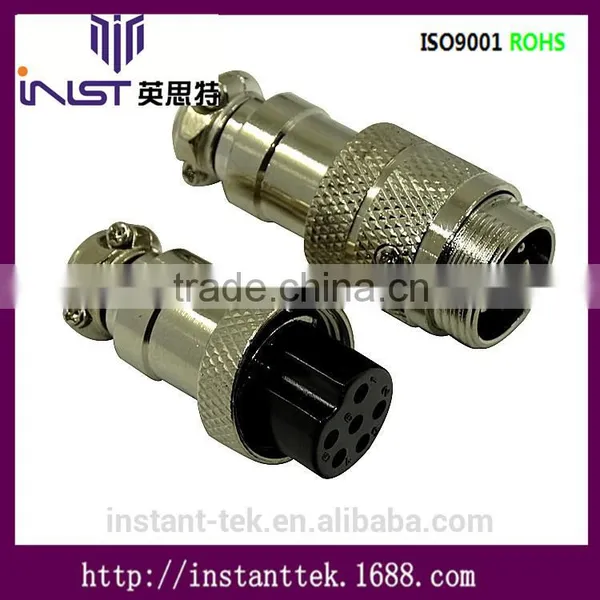 INST GX16 8pin Metal Srcew Waterproof Airplug Connector photo-4
