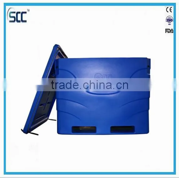 600L Blue Plastic Coolest Fishing Ice Box, Fishing Plastic Moving Box photo-2