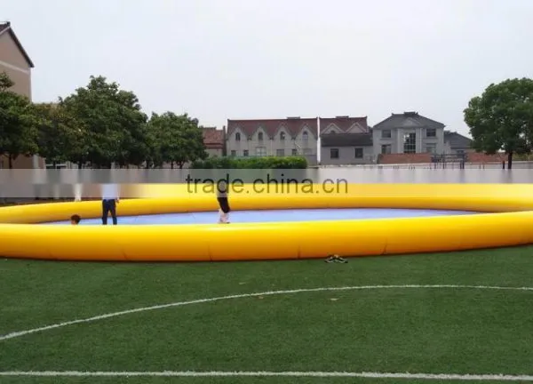 Large 18 Dia Round China Inflatable Pools Yellow for Rental photo-5