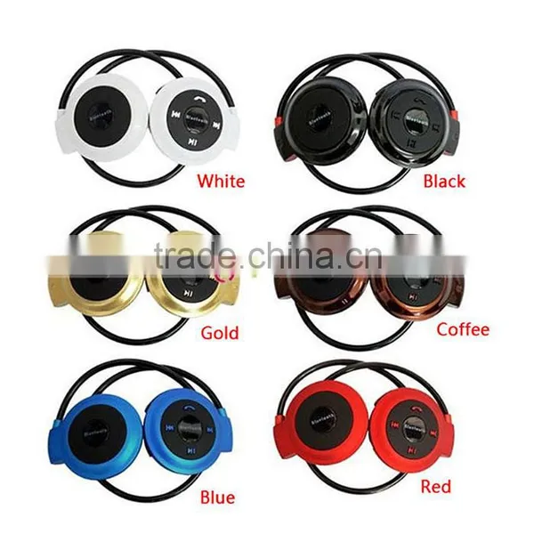 Wireless Bluetooth Headphone Headset Sport Stereo Earphone For IPhone Samsung Golden photo-4