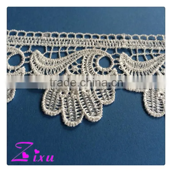6.5cm Chemical Embroidery Lace Trim Manufacturer Exporter Gd20120