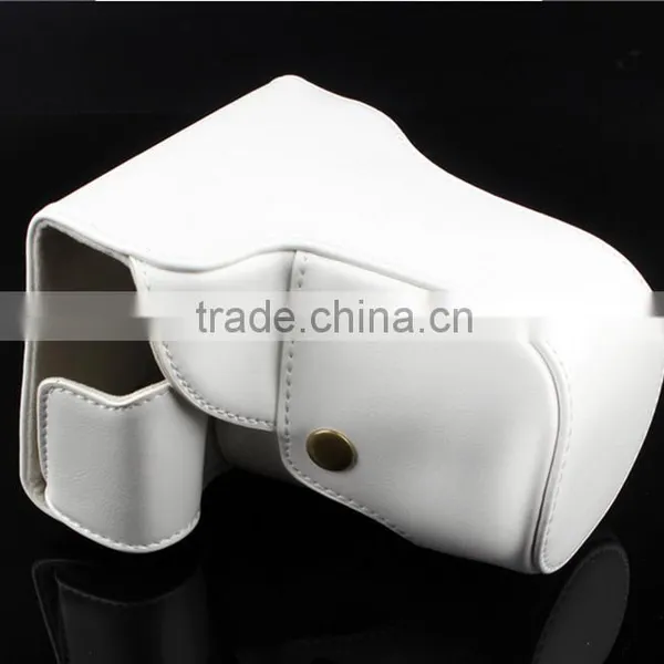 Wholesale White Leather Digital Camera Bag for Canon in Dongguan