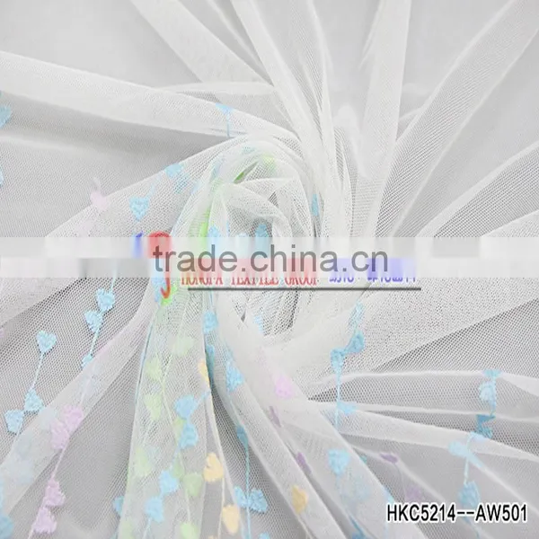 New Arrival 3D Flower Embroidery Fabric for Women Dress Mixed Colorful Small Floral Pattern Organza Mesh Lace Fabric Factory photo-4