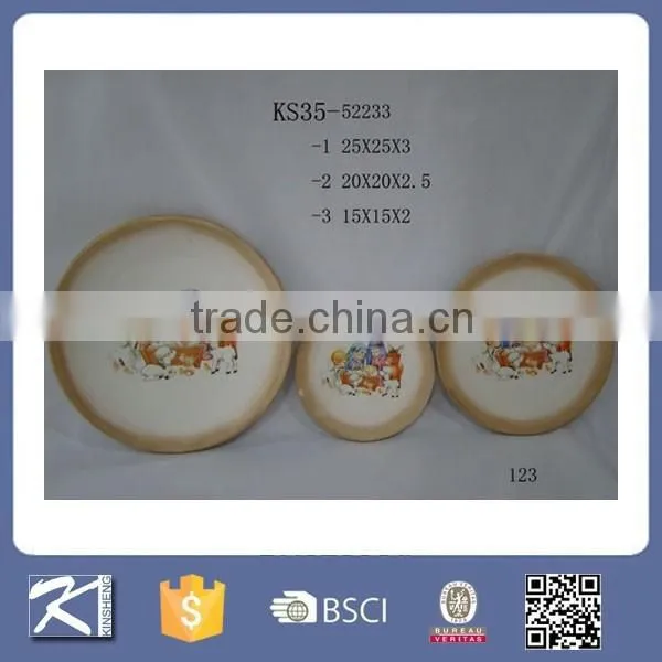 2015The New Design Christmas Decorative Ceramic Plate