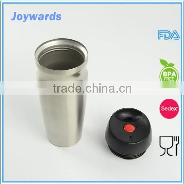 Easy Handle 450ml Stainless Steel Mug With Plastic Lid photo-4