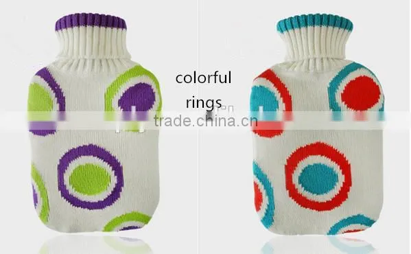 PVC Hot Water Bottle Classic Big With Knitted Cover 1800ml