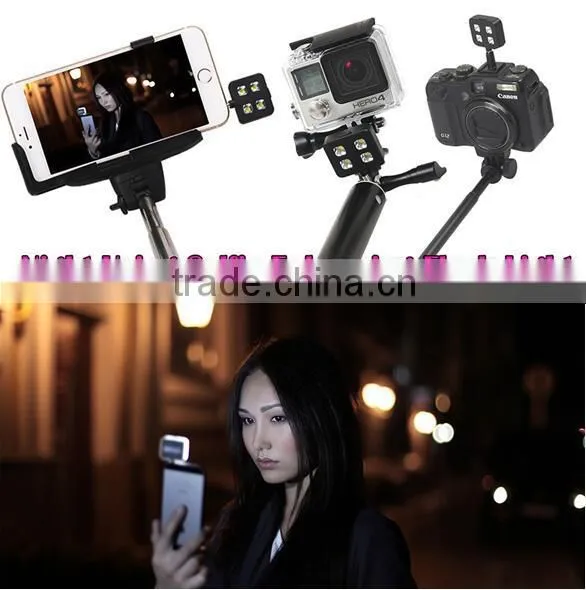 RK06 Universal Night Using Selfie Enhancing 5700K 4 LED Flash Light for IPhone & Android Smartphones & Tablets & Digital Camera photo-5