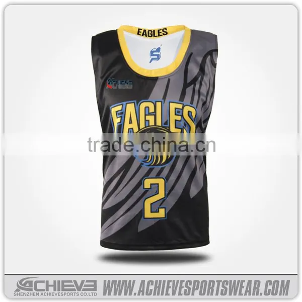 Custom Submilated Mesh Team Wear Customize Reversible Lacrosse Training Jerseys/uniforms photo-3
