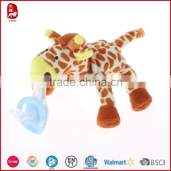 Eco-friendly Any Design Plush Pacifiers Custom Pacifier With Plush Toy photo-5
