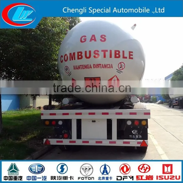 3 Axles Lpg Semi Trailer 56m3 Lpg Tank Semi Trailer Lpg Semi Trailer photo-3