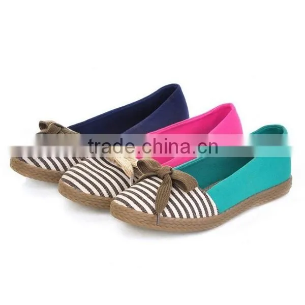 2015 New Canvas Shoes Breathable Lazy Flats Shoes For Casual Single Goose Bottom Shoes Free Shipping