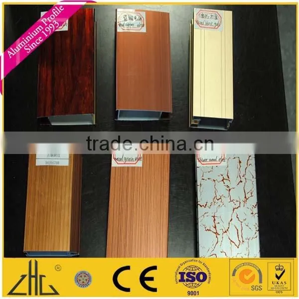 Wood Color Anodizing Polishing Aluminium Extrusion for Sliding Wardrobe Door All Types of 6063 Anodized Dies Aluminium Extrusion photo-2