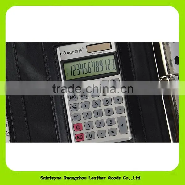 2016 New Arrival Leather Business Card Folder a4 Leather Bound Folder photo-4
