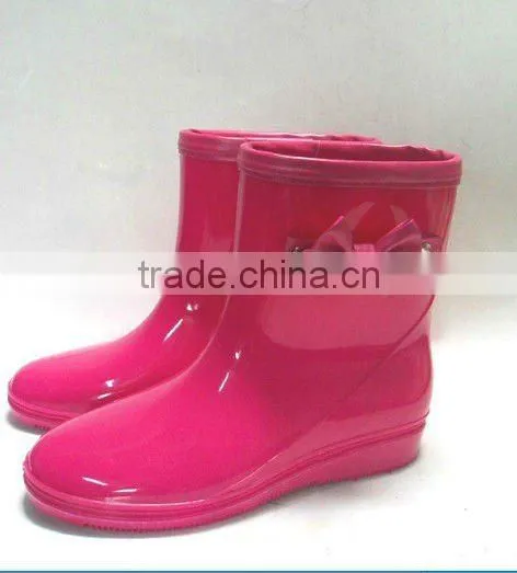B-1217 Cheap Women Plastic Jelly Rain Boots