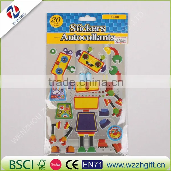 Bubble Stickers Foam Digital Sticker Kids Puffy Stickers Children DIY Toys Pegatinas Birthday Gift photo-4