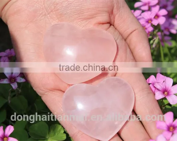 Wedding Favors Wholesale Natural Rose Quartz Crsytal Hearts photo-2