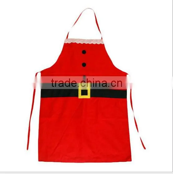 Christmas Holiday Kitchen Aprons Pinafore / Christmas Gift Apron / Cotton Kitchen Cooking Apron photo-3