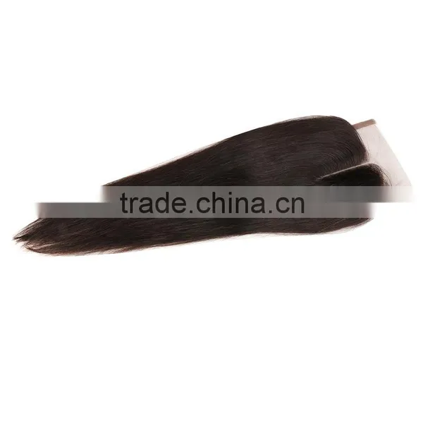 7a 4*4 Virgin Peruvian Straight Lace Closure Bleached Knots, Cheap Unprocessed Human Hair Free/Middle/3 Part Closures, Free Ship photo-2