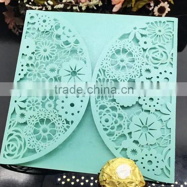 Unique Inexpensive Laseer Cut Wedding Invitation Cards photo-4