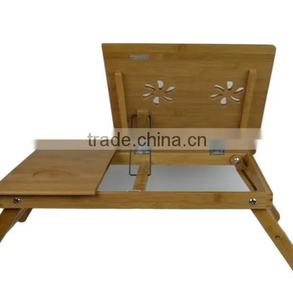 BH004/Hot Sale Exquisite Foldaway Durable Bamboo Notebook Desk photo-5