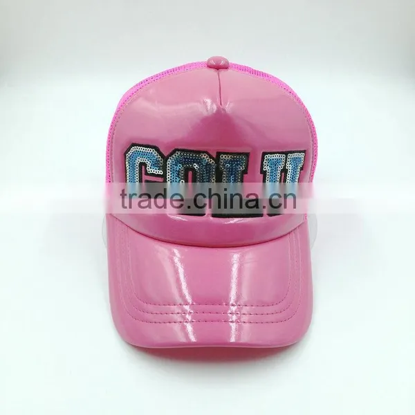Custom Design You Own Trucker Hat PU Leather photo-3