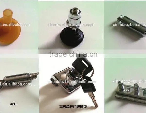 OEM Aluminum Showcase Profile Plastic Accesories and Fittings.FACTORY OUTLET photo-2