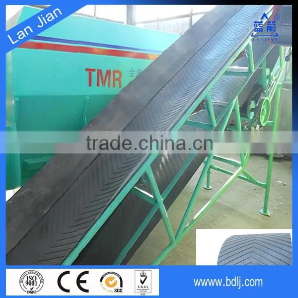 Factory Price Cotton Fabric Rough Diamond Conveyor Belt, Cleated Conveyor Belt photo-4