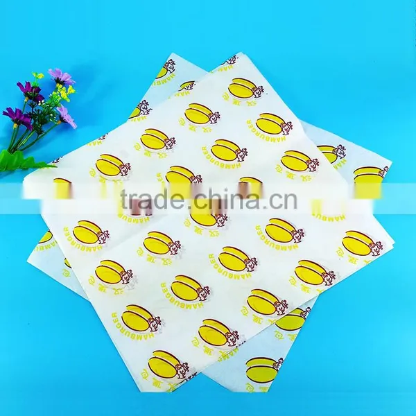Custom Printed Foil Tissue Paper For Hamburger Wrapping photo-3