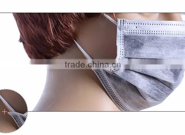 Ear Loop or Tie on 3 Ply Disposable Carbon Mask photo-2
