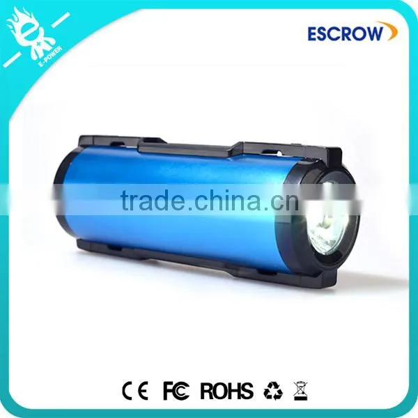 Great Christmas Gifts 3A Grade Battery 5000mah Power Bank With Speaker With Bright LED Torch photo-4