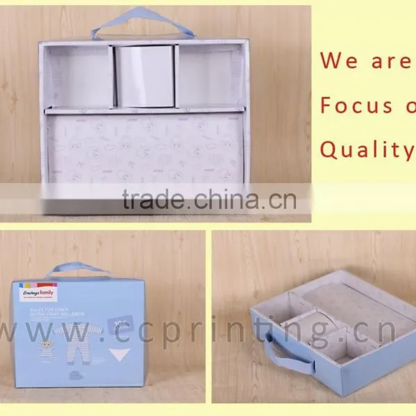 Fancy Suitcase Shaped Baby Clothes Transparent Gift Box photo-2