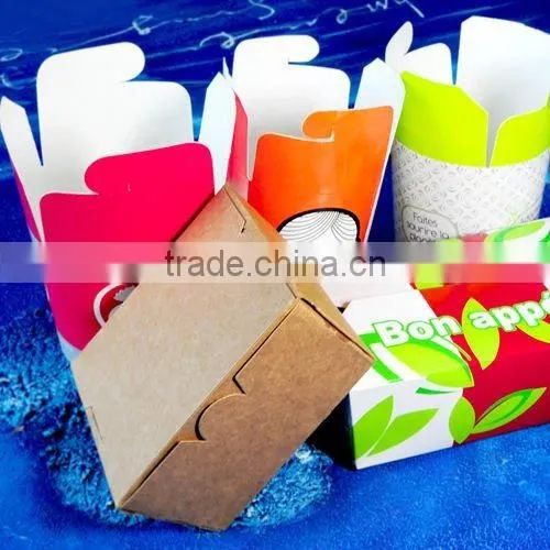 Disposable Take Away Packaging Box , Paper Noodle Box, Recycled Noodle Boxes photo-2