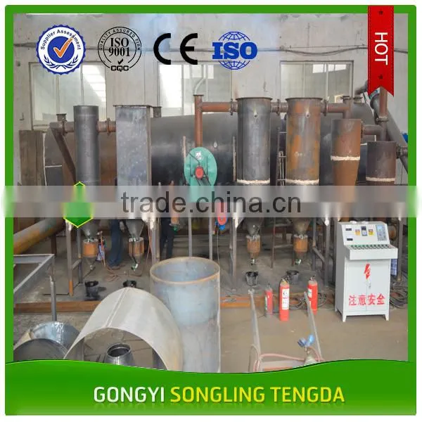 Continuous Working Wood Chips Charcoal Carbonization Making Machine