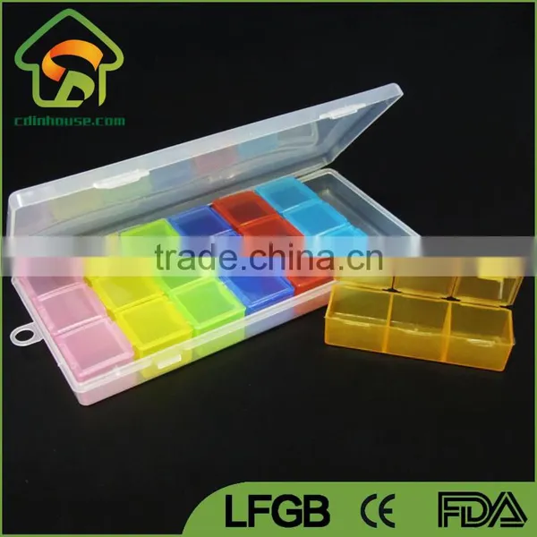 Plastic 7 Day Pill Box Organizer