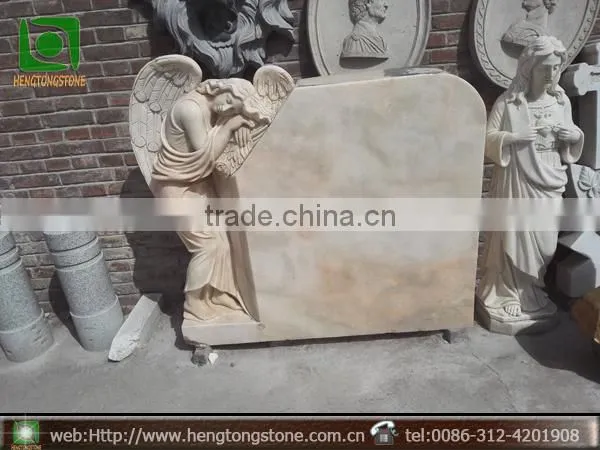 Yellow Marble Monument In Stock photo-3