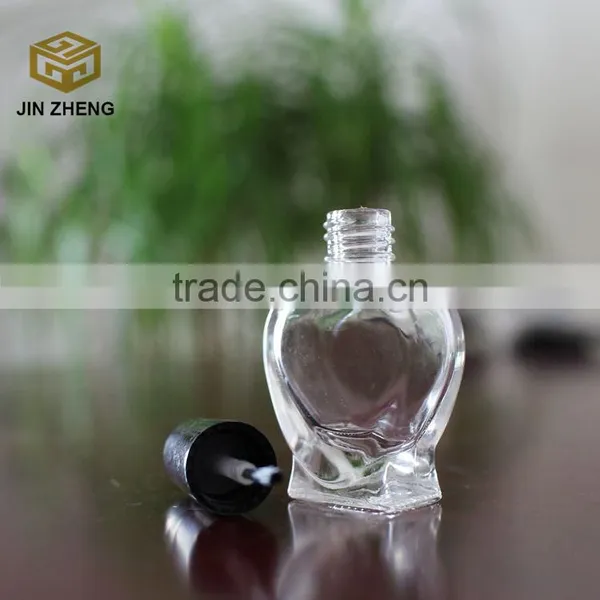 2015 Hot Selling Heart Shape 5ml 8ml Empty Nail Polish Glass Bottle photo-6