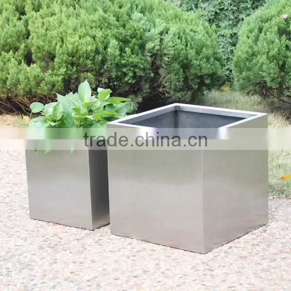 FO-9004 Stainless Steel Planter Box Garden Decoration